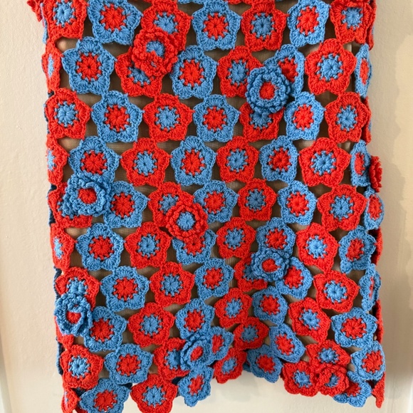 STAUD Hoya Crochet Mini Dress Small - Picture 4 of 7